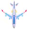 Electronic Aeroplane Toy With Music Autopilot Flash Sound Automatic Rotation Plane Educational Gi