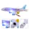 Electronic Aeroplane Toy With Music Autopilot Flash Sound Automatic Rotation Plane Educational Gi