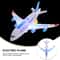 Electronic Aeroplane Toy With Music Autopilot Flash Sound Automatic Rotation Plane Educational Gi