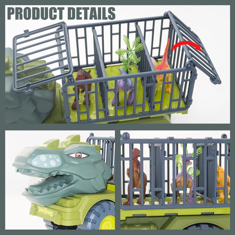 Kids Dinosaur Toy Truck Carrier Vehicle 2