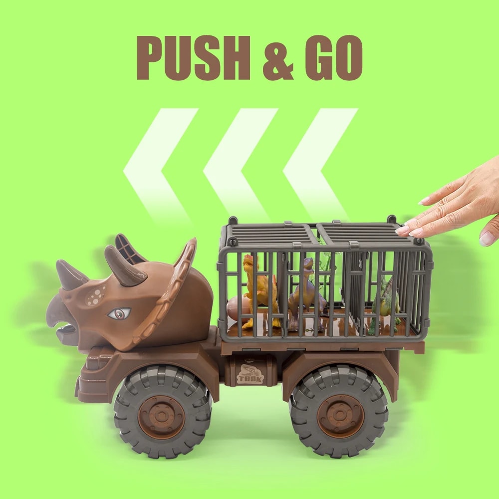 Kids Dinosaur Toy Truck Carrier Vehicle 4