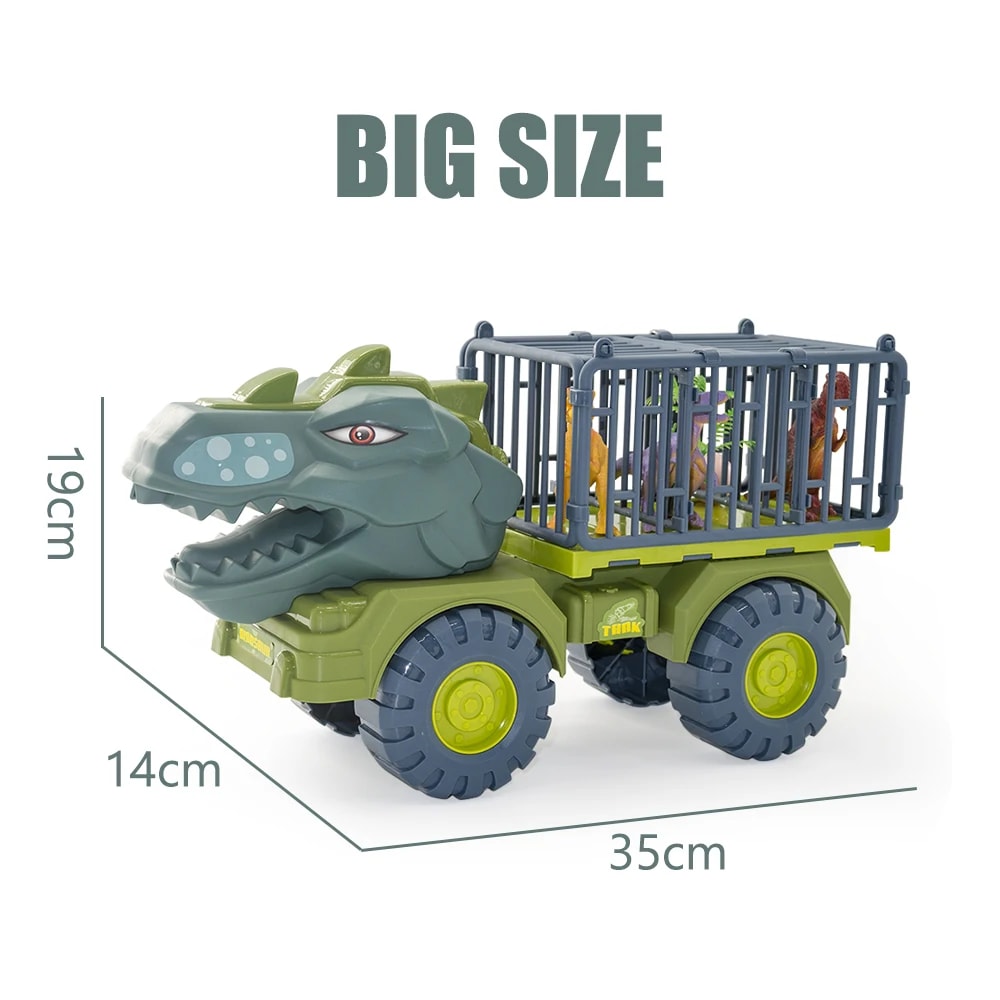 Kids Dinosaur Toy Truck Carrier Vehicle 6