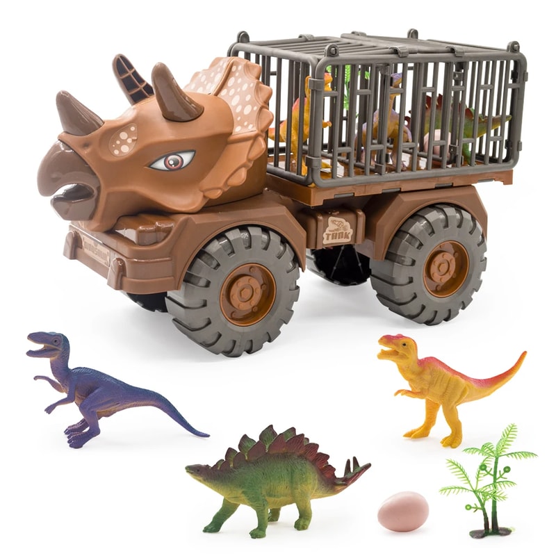 Kids Dinosaur Toy Truck Carrier Vehicle 7