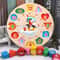 Children Educational Clock Puzzle Cartoon Animal Tangram Toy for Early Learning Cognitive Developm