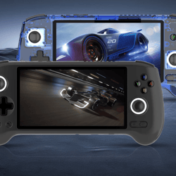 rg556 handheld game console, amoled screen, wifi bluetooth retro video players