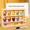 Toddler Montessori Magnetic Color Sorting Maze Drawing Board Number Matching Learning Counting Pre 0