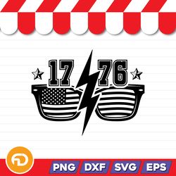 1776 Flash America SVG, PNG, EPS, DXF Digital Download