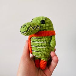 Crochet Amigurumi Animal Toys - Set of 3 (Crocodile, Fox, Beaver)