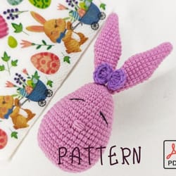 easter crochet pattern, easter gift, amigurumi pattern, amigurumi bunny, crochet egg