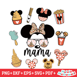 mama minnie mouse carnival food svg, disney svg ,disney mickey svg , digital download