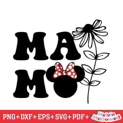 disney mama minnie mouse flower svg, disney svg ,disney mickey svg , digital download