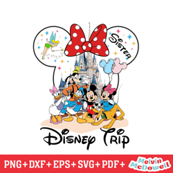 sister minnie mouse disney trip svg, disney svg ,disney mickey svg , digital download file