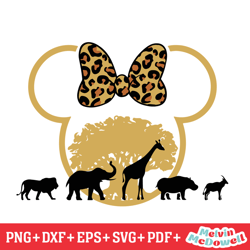 minnie mouse head animal kingdom svg, disney svg ,disney mickey svg , digital download