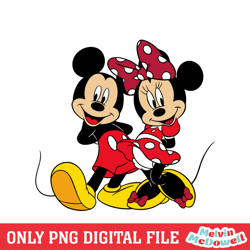 disney couple mouse mickey minnie png, disney png ,disney mickey png, digital download