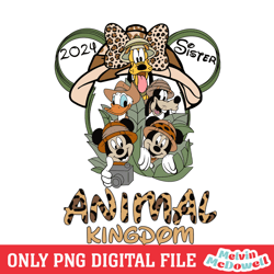 minnie sister mouse wild hat animal kingdom png, disney png, digital download