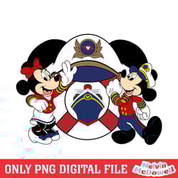 mickey minnie captain mouse cruise line png, disney png, digital download file