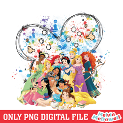 minnie rainbow head disney princesses png,mickey mouse disney, disney png, digital download