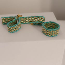 Mini embroidery designs.Peyote mosaic Bead pattern for creating a stylish bracelet. Easy to weave a bracelet