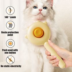 Self Cleaning Slicker Brush for Dog Cat Pet Comb Remover Undercoat Tangled Hair Massages Particle Cat Combs