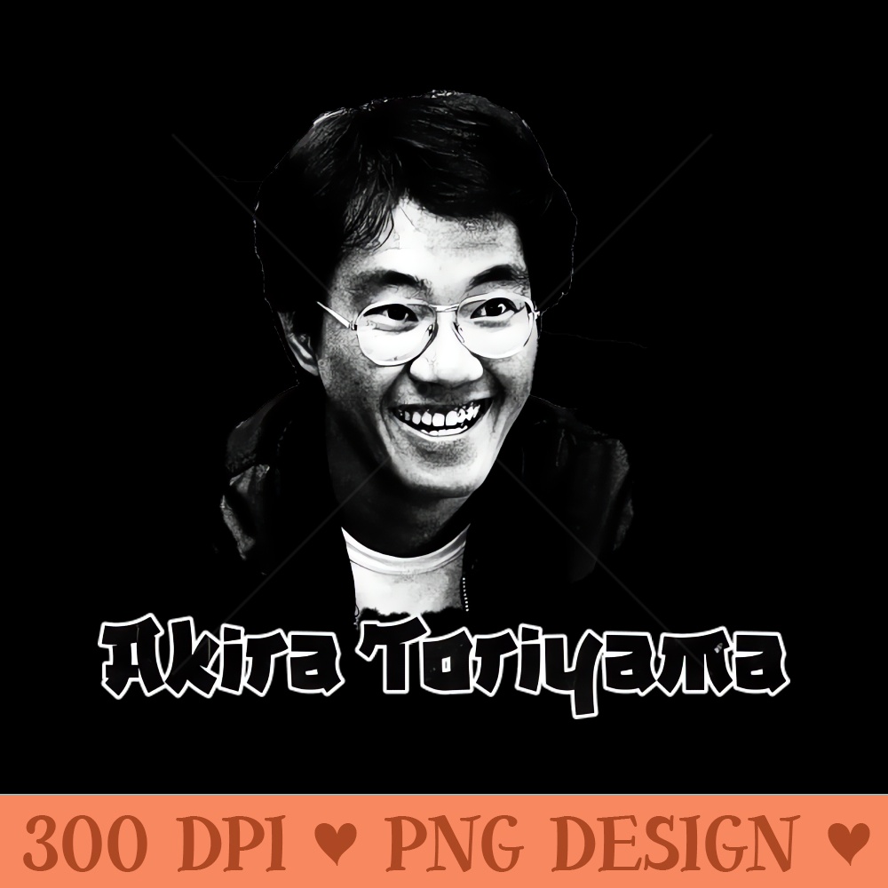 Akira Toriyama - High Resolution PNG Designs - Download immediately