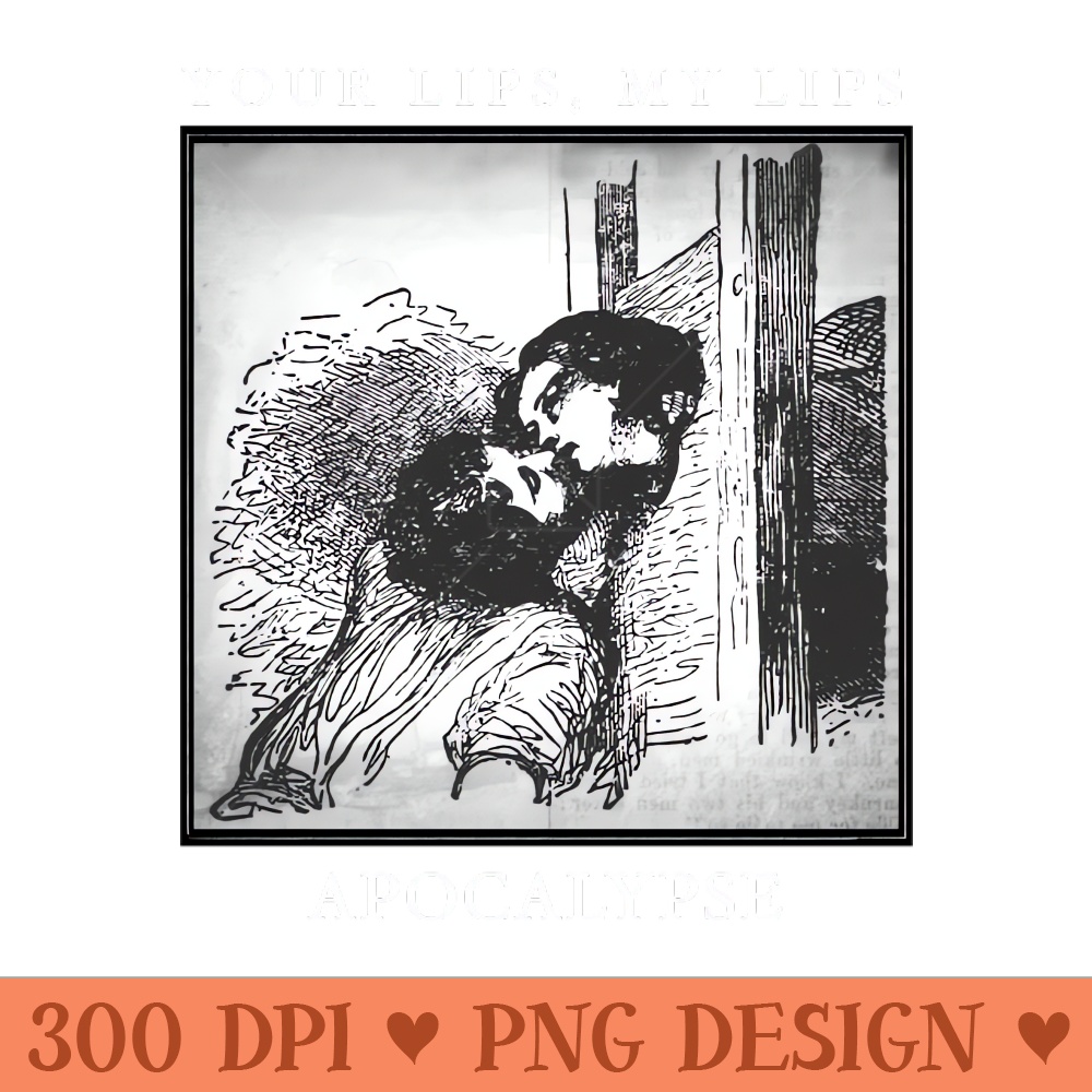 Apocalypse Kiss - Sublimation graphics PNG - Instant download