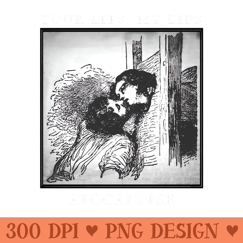 Apocalypse Kiss - Sublimation graphics PNG - Instant download