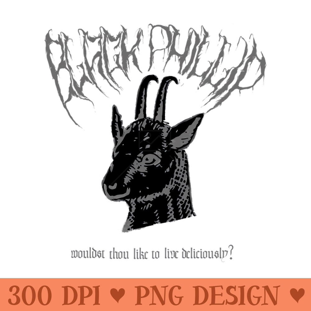 Black Phillip - High resolution PNG download - Instant Download