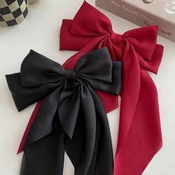Bow Ribbon Hairpin Headwear Simple Elegant