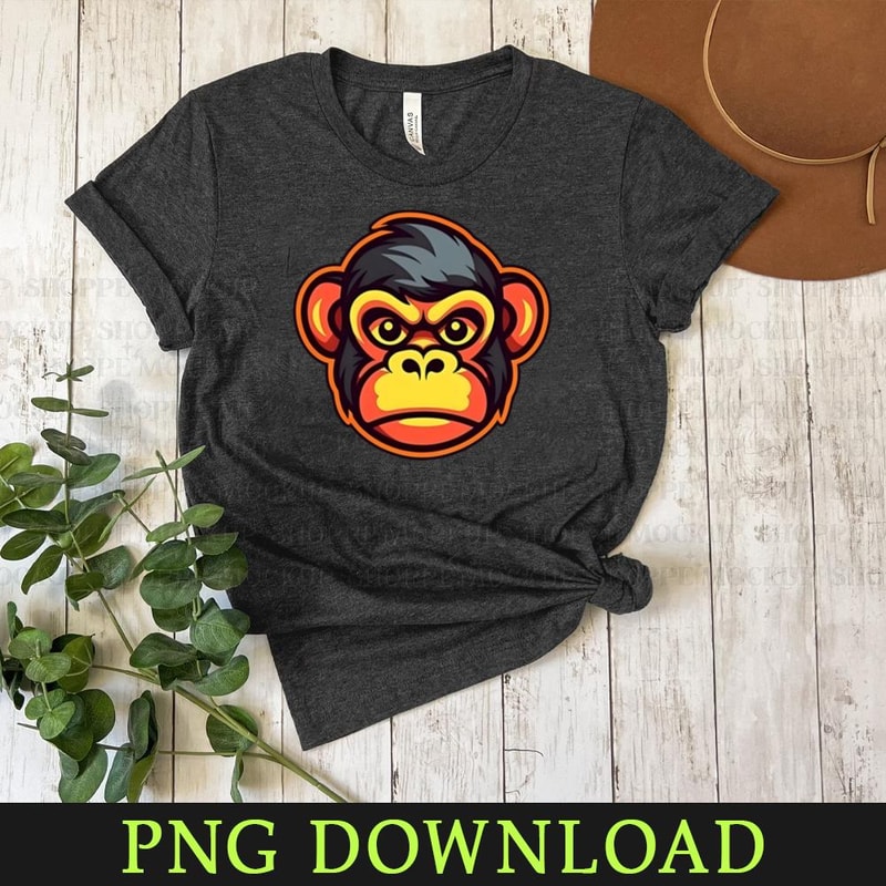 KL150324273-Monkey Cartoon Animals, PNG design.jpg