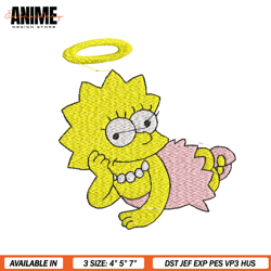 lisa the simpsons family embroidery