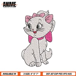 smiling aristocats marie embroidery