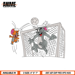 goalkeeper tom and jerry embroidery