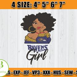 Ravens Embroidery, Betty Boop Embroidery, NFL Machine Embroidery Digital, 4 sizes Machine Emb Files -17-BiernatSvg