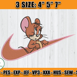 nike jerry embroidery, tom and jerry embroidery, machine embroidery pattern