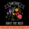 Womens Plant These Save The Bees Beekeeper - Vector PNG Clipart - Stunning Sublimation Graphics