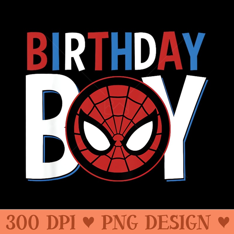 Marvel Universe Classic SpiderMan Super Birthday - PNG graphics - Unique And Exclusive Designs