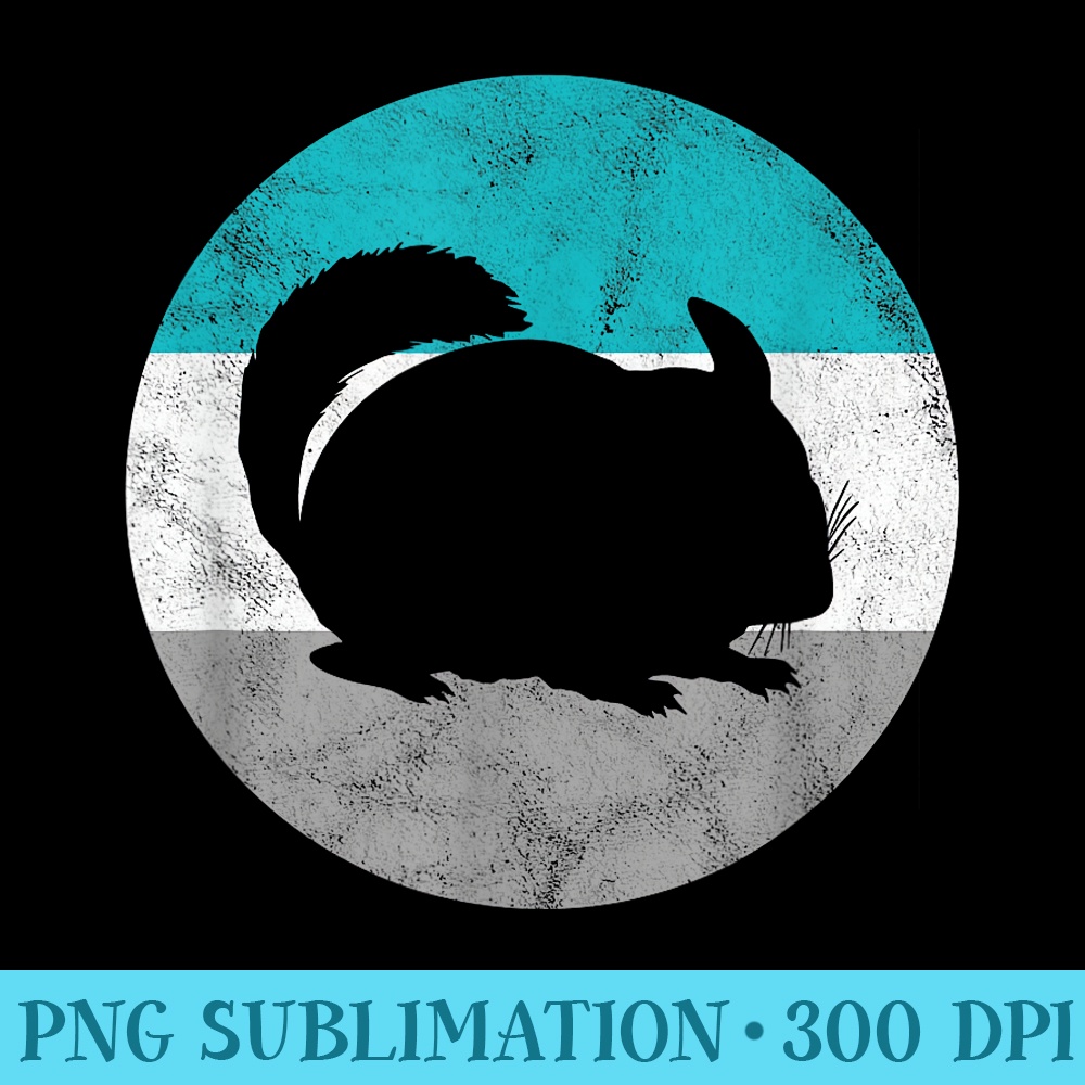 Chinchilla For Men Girls Retro - Sublimation designs PNG - Defying the Norms