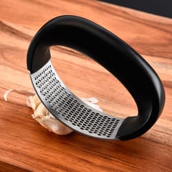 stainless steel garlic press manual garlic mincer chopping garlic tools curve fruit vegetable cooking kitchen gadgets