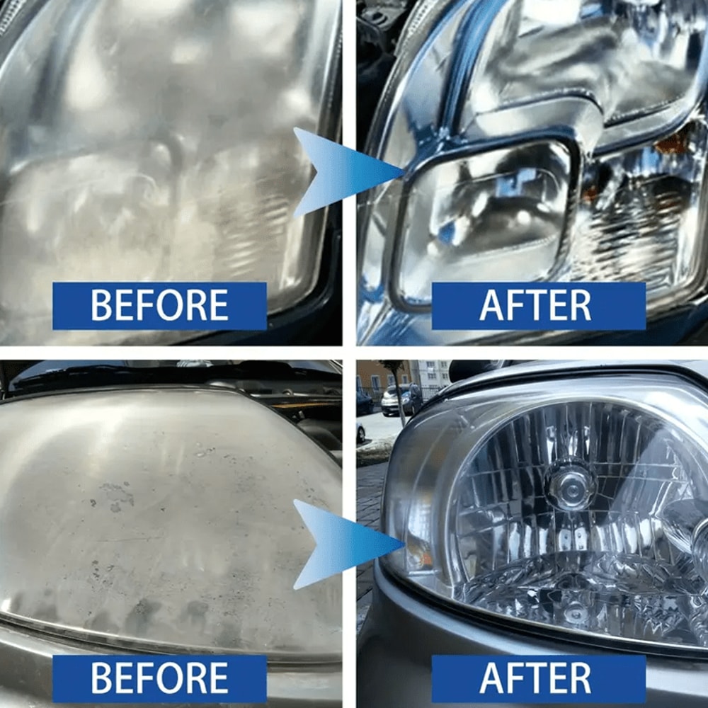 Professional Car Headlight Restoration Kit Remove Yellowing Oxidation Defogging for CrystalClea