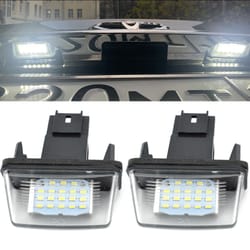 premium led car license plate light – compatible with citroen, peugeot & more
