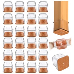 square chair leg floor protectors silicone furniture pads for hardwood floors, furniture sliders for chair legs, durable