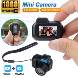 vintage mini camera, 0.96in display, 1080p hd portable recorder for home, travel & sports