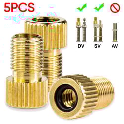 premium presta to schrader golden valve adapter, valve adapter bike valve converter bicycle accessories