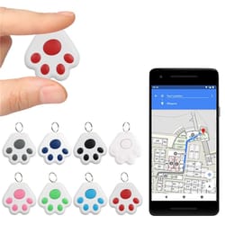 portable mini cat dog pet tracking locator, anti-lost tracking device with bluetooth & hidden gps for child, key finder