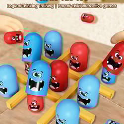 table board intelligence montessori games intellectual gobble game three in a row for kids fun parent-child learning toy