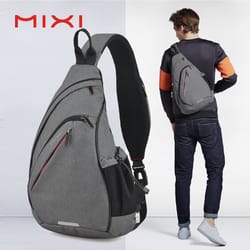 sling bag for men & women, one shoulder crossbody usb backpack for travel, cycling, sports, students, school & outdoor