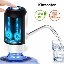 usb rechargeable portable water dispenser pump, mini automatic drinking water pump for 5 gallon bottles with bpa-free