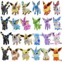pokemon plush toy, mimikyu eevee umbreon flareon jolteon vaporeon glaceon sylveon espeon evolution stuffed peluche doll