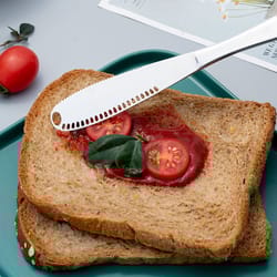 stainless steel 3 in 1 butter knife, cheese jam spreaders, cream scraper bread cutter spreader tool