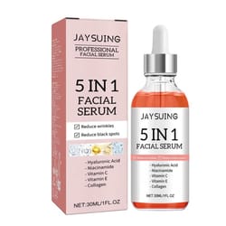 vitamin c & hyaluronic acid firming face serum, shrink pores, brightening & moisturizing serum for fine lines skin care